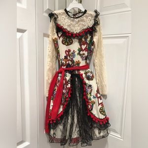 🌹🌹Girl’s Coco Inspired Multilayered Mexican Dress & Headband, M (8,9year…